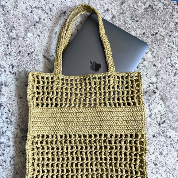 Crochet upcycled straw bag - Picture 7 of 7